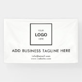 Professioneel Zakelijk Logo en Bedrijfswebsite Spandoek (Horizontaal)