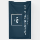 Professioneel Zakelijk Logo en Bedrijfswebsite Spandoek (Verticaal)