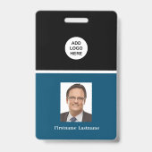 Professioneel Zakelijk Logo En Portretnaam Badge (Voorzijde)