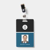 Professioneel Zakelijk Logo En Portretnaam Badge (Voorzijde met clip)