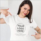 Professioneel Zakelijk Logo & Merktekst Uniform T-shirt
