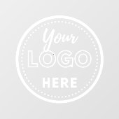 Professioneel Zakelijk Logo Modern Bedrijf Raamsticker (Vel)