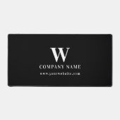 Professioneel Zakelijk Logo Monogram Naam Website Bureaumat (Voorkant)