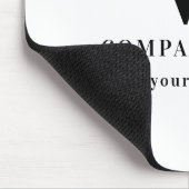Professioneel Zakelijk Logo Monogram Naam Website Muismat (Hoek)