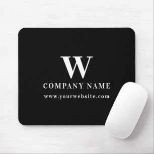 Professioneel Zakelijk Logo Monogram Naam Website Muismat