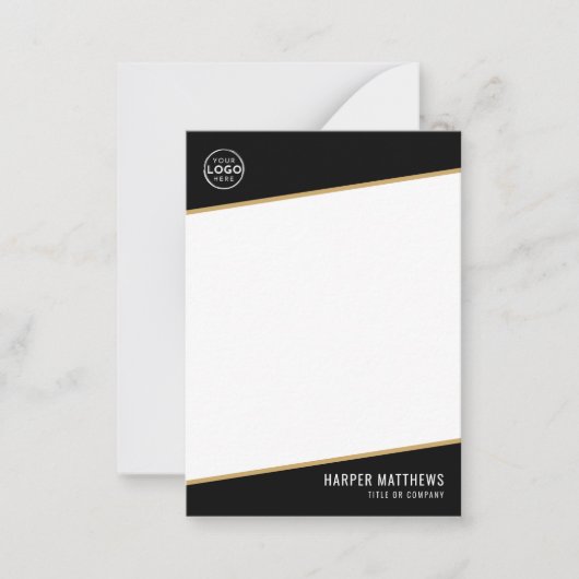 Professioneel Zakelijk Logo Notitiekaartje (Voorkant)