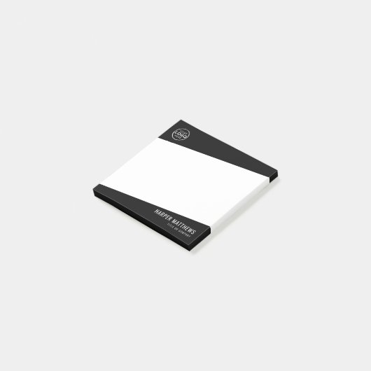 Professioneel Zakelijk Logo Post-it® Notes (Schuin)
