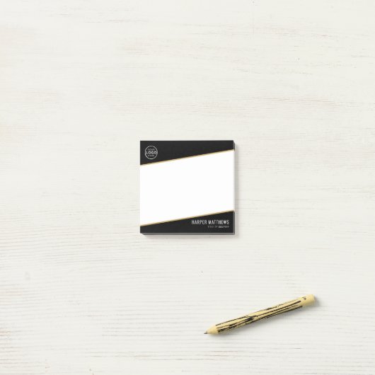 Professioneel Zakelijk Logo Post-it® Notes (Op bureau)