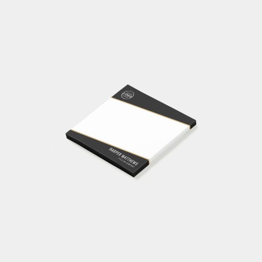 Professioneel Zakelijk Logo Post-it® Notes (Schuin)