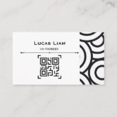Professioneel zakelijk logo & QR-code bedrijfsauto Visitekaartje (Achterkant)