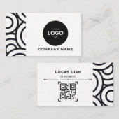 Professioneel zakelijk logo & QR-code bedrijfsauto Visitekaartje (Voorkant / Achterkant)