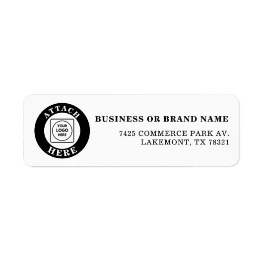 Professioneel Zakelijk Logo Schoon Retour Merk Etiket (Voorkant)