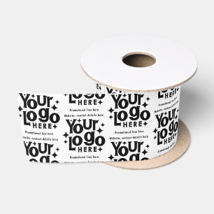 Professioneel Zakelijk Logo Tekst Promotioneel Ret Satijnen Lint