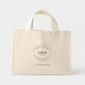 Professioneel Zakelijk Logo website Eenvoudig Mini Tote Bag (Voorkant)
