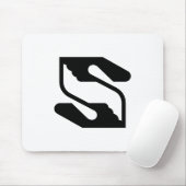 Professioneel zakelijke handdruk Letter S Muismat (Met muis)