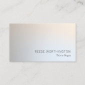 Professioneel Zilver Elegant Modern Visitekaartje (Voorkant)
