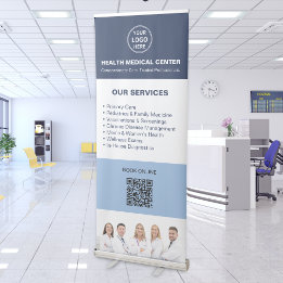 Professioneel Zorginstituut Klinische Diensten QR Roll-up Banner