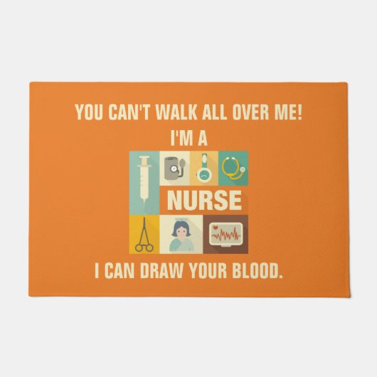 Professioneel zurenpictogram ontworpen deurmat (Voorkant)