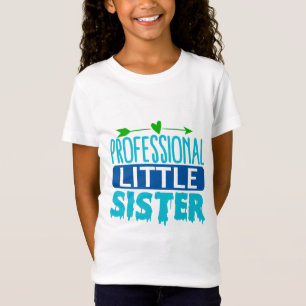 Professioneel Zusje Blauwe Verf Drip T-shirt