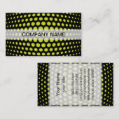 Professioneel zuurgroen poladots patroon visitekaartje (Voorkant / Achterkant)