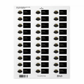 Professioneel Zwaar Materiaalbouwbedrijf Etiket (Full Sheet)