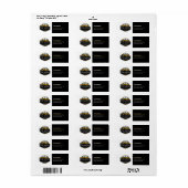 Professioneel Zwaar Materiaalbouwbedrijf Etiket (Full Sheet)