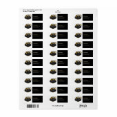 Professioneel Zwaar Materiaalbouwbedrijf Etiket (Full Sheet)