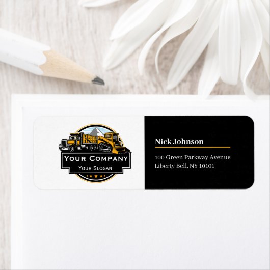 Professioneel Zwaar Materiaalbouwbedrijf Etiket (Insitu)