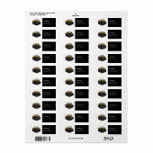 Professioneel Zwaar Materiaalbouwbedrijf Etiket (Full Sheet)