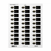 Professioneel Zwaar Materiaalbouwbedrijf Etiket (Full Sheet)