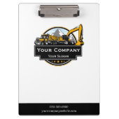 Professioneel Zwaar Materiaalbouwbedrijf Klembord (Voorkant)