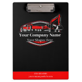 Professioneel Zwaar Materiaalbouwbedrijf Klembord (Voorkant)