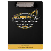 Professioneel Zwaar Materiaalbouwbedrijf Klembord (Voorkant)