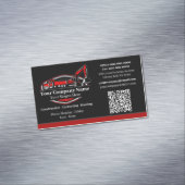 Professioneel Zwaar Materiaalbouwbedrijf Magnetisch Visitekaartje (Voorbeeld)