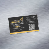 Professioneel Zwaar Materiaalbouwbedrijf Magnetisch Visitekaartje (Voorbeeld)