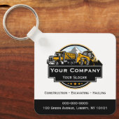 Professioneel Zwaar Materiaalbouwbedrijf Sleutelhanger (Voorkant)