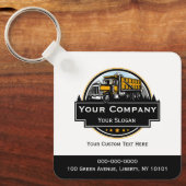 Professioneel Zwaar Materiaalbouwbedrijf Sleutelhanger (Voorkant)