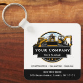 Professioneel Zwaar Materiaalbouwbedrijf Sleutelhanger (Voorkant)
