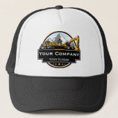 Professioneel Zwaar Materiaalbouwbedrijf Trucker Pet (Voorkant)