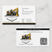 Professioneel Zwaar Materiaalbouwbedrijf Visitekaartje (Voorkant / Achterkant)