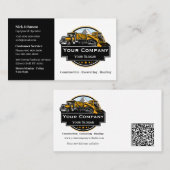 Professioneel Zwaar Materiaalbouwbedrijf Visitekaartje (Voorkant / Achterkant)