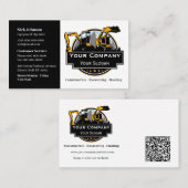 Professioneel Zwaar Materiaalbouwbedrijf Visitekaartje (Voorkant / Achterkant)