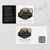 Professioneel Zwaar Materiaalbouwbedrijf Visitekaartje (Voorkant / Achterkant)