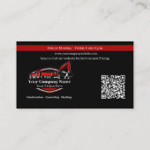 Professioneel Zwaar Materiaalbouwbedrijf Visitekaartje (Achterkant)