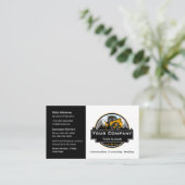 Professioneel Zwaar Materiaalbouwbedrijf Visitekaartje (Staand voorkant)