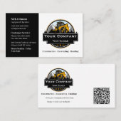 Professioneel Zwaar Materiaalbouwbedrijf Visitekaartje (Voorkant / Achterkant)