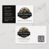 Professioneel Zwaar Materiaalbouwbedrijf Visitekaartje (Voorkant / Achterkant)