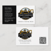 Professioneel Zwaar Materiaalbouwbedrijf Visitekaartje (Voorkant / Achterkant)