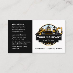 Professioneel Zwaar Materiaalbouwbedrijf Visitekaartje