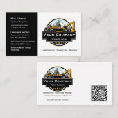 Professioneel Zwaar Materiaalbouwbedrijf Visitekaartje (Voorkant / Achterkant)